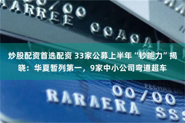 炒股配资首选配资 33家公募上半年“钞能力”揭晓：华夏暂列第一，9家中小公司弯道超车