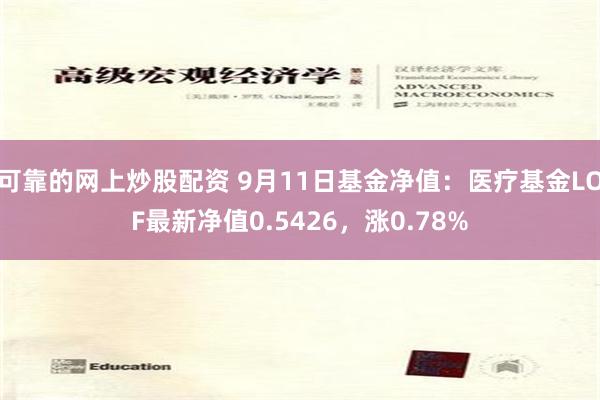 可靠的网上炒股配资 9月11日基金净值：医疗基金LOF最新净值0.5426，涨0.78%