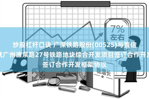 炒股杠杆口诀 广深铁路股份(00525)与置信置业公司就广州濂泉路27号铁路地块综合开发项目签订合作开发框架协议